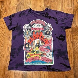 LED ZEPPELIN ELECTRIC
MAGIC TOUR CONCERT TEE T SHIRT XL Purple Tie Dye